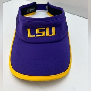 LSU Tigers Nike Featherlite Dri-Fit Embroidered Purple Visor -  Adjustable Strap